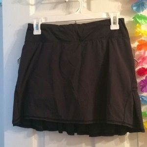 Long Black LuLu Lemon Skirt